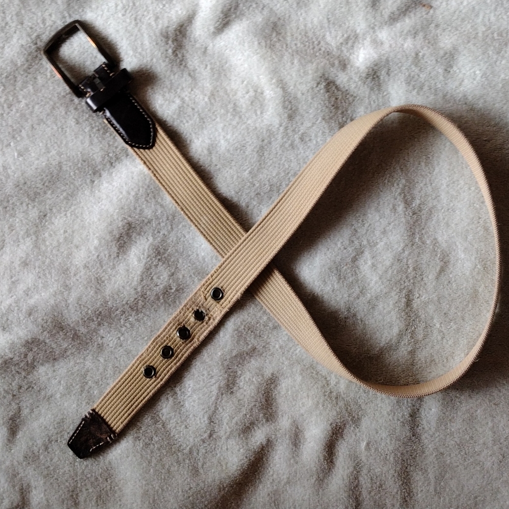 Fossil Tan and Black Men's Belt